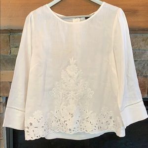 J. Crew white blouse